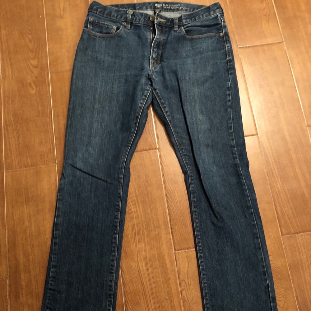 Gap Slim Straight Jeans - MENS